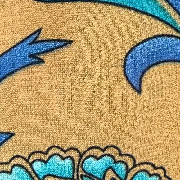 Paisley Butterly Sleeve Off the Shoulder Mini Dress Size L - Picture 4 of 4